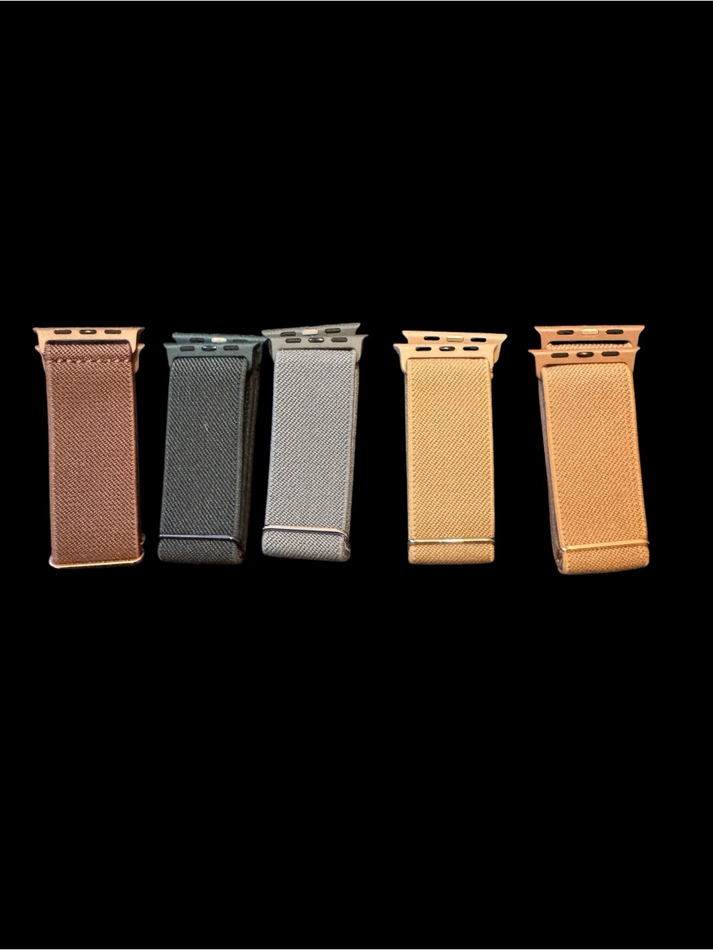 Apple Watch Stretch Nylon Band Bundle | 5 Adjustable Bands | Multiple Colors - Picture 3 of 5